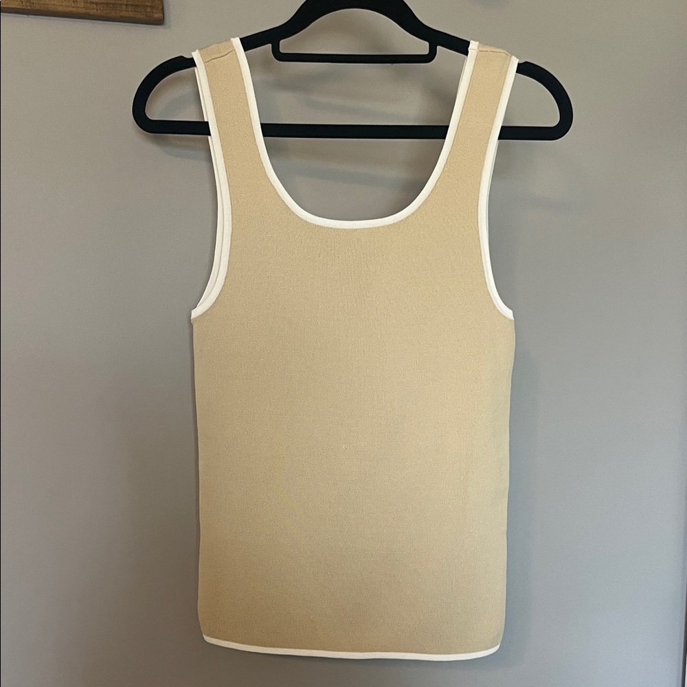 Tan Sleeveless Tank Top
